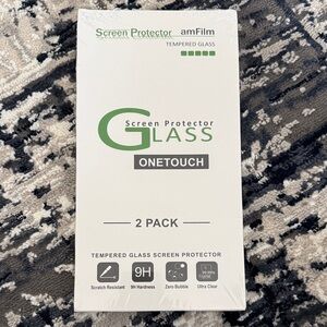 9H Premium Tempered Glass Screen Protector - Black and Orange